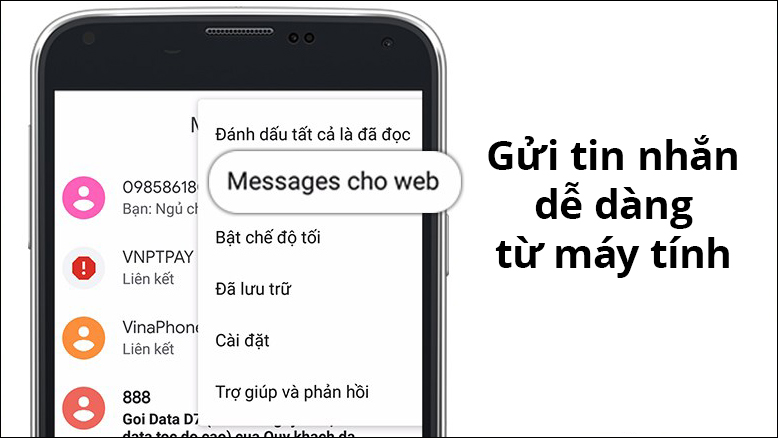 Tính năng “Tin nhắn cho web”